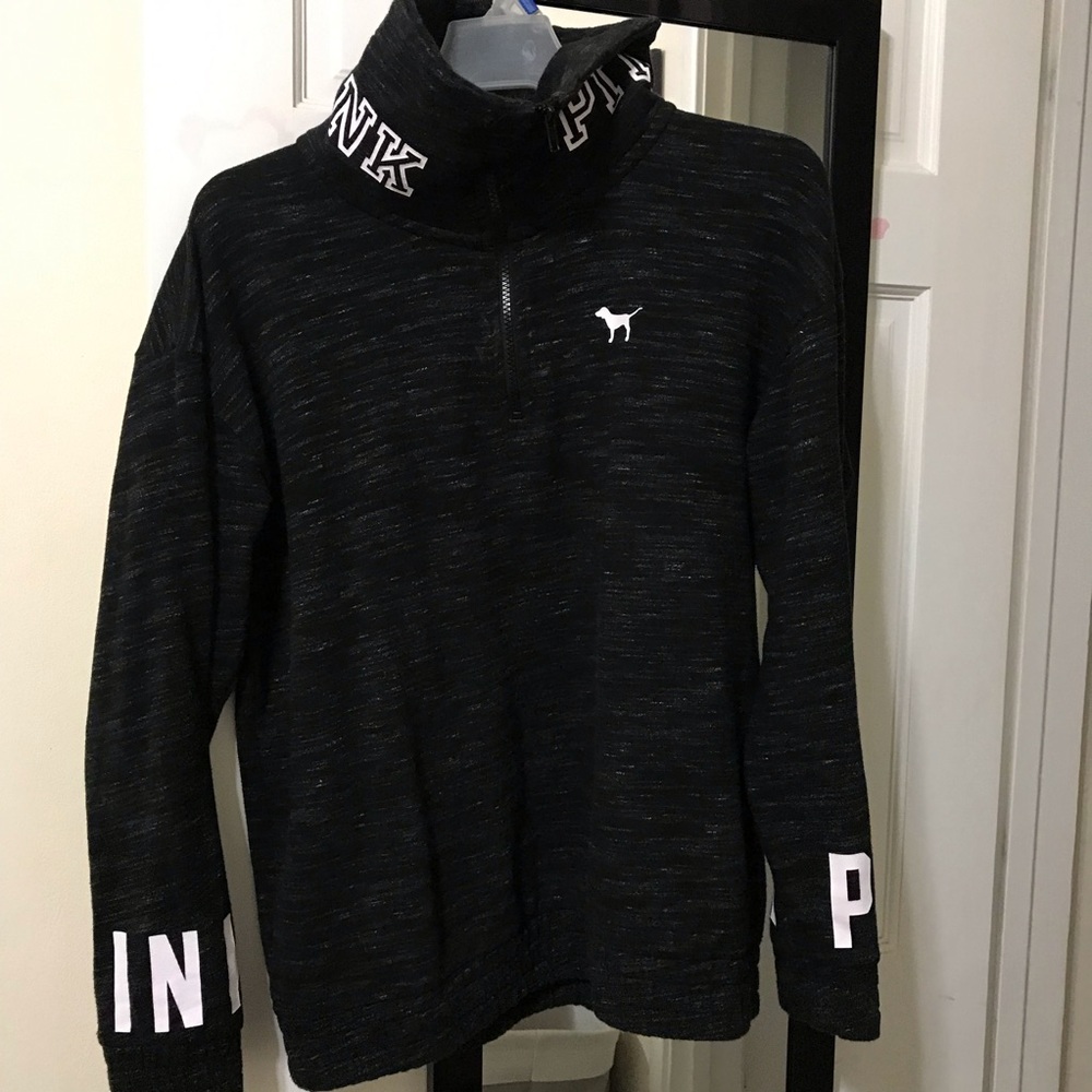 VS PINK JACKET QUARTER ZIP